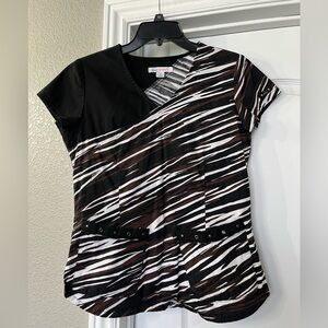 KOI Scrub Top, S, EUC